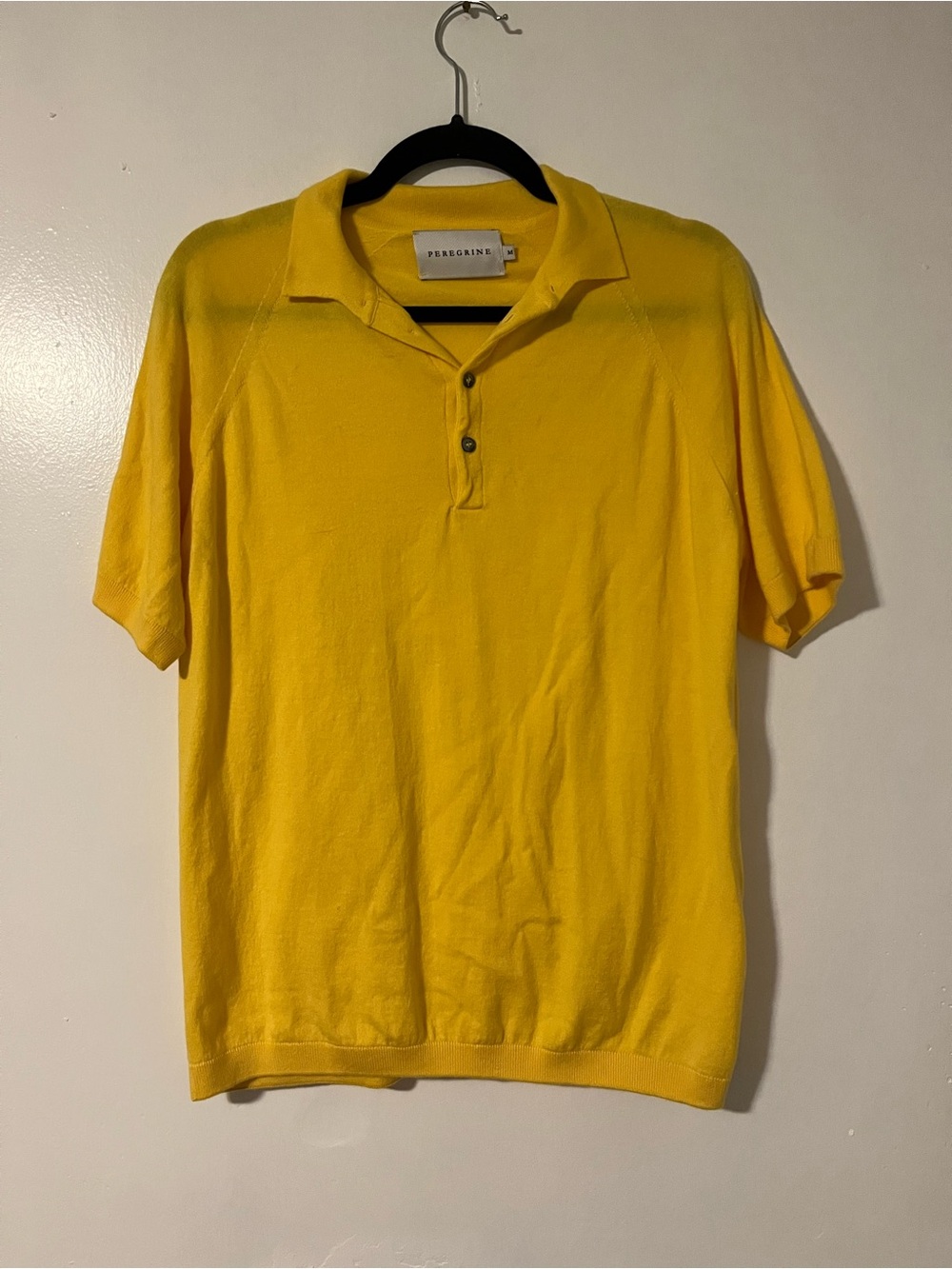 Peregrine Yellow Short-Sleeve Polo Shirt